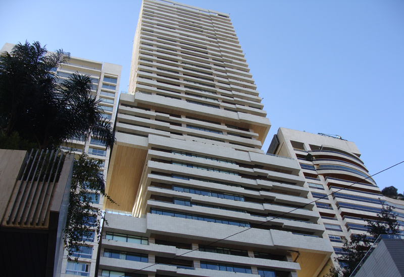 Sky Gate residential building in Beirut, Lebanon. Sky Gate residential building in Beirut, Lebanon.