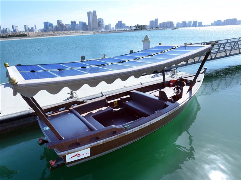 RTA's first solar-powered abra. RTA's first solar-powered abra.