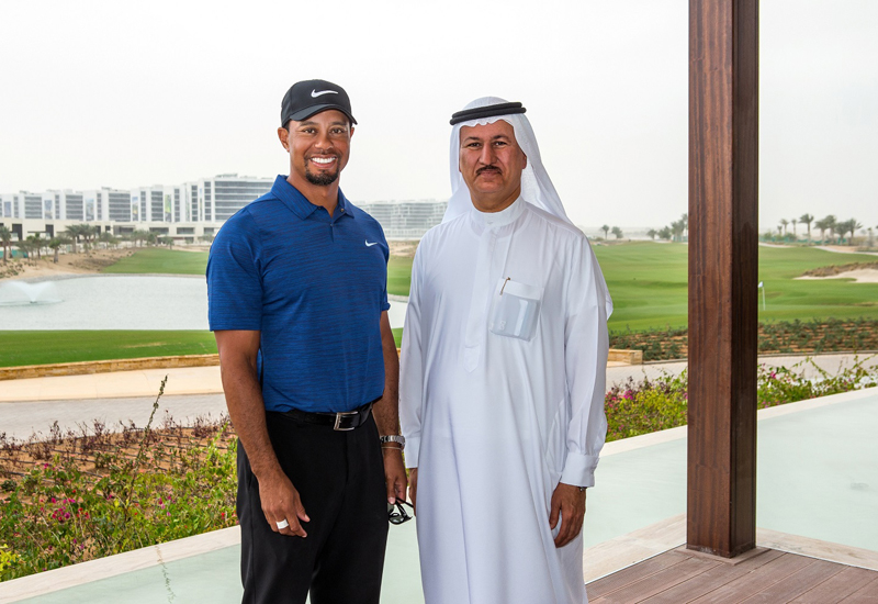 Tiger Woods visits AKOYA Oxygen golf course in Dubai. Tiger Woods visits AKOYA Oxygen golf course in Dubai.