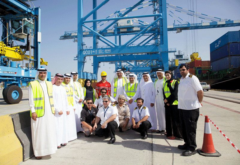The all-Emirati crew has been trained to carry out the full cycle of port operations. The all-Emirati crew has been trained to carry out the full cycle of port operations.
