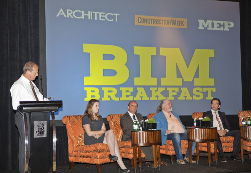 The panel discusses the best way to take advantage of BIM. The panel discusses the best way to take advantage of BIM.