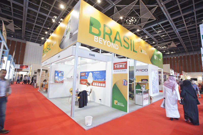 The 120-square-foot Brazilian pavilion The 120-square-foot Brazilian pavilion