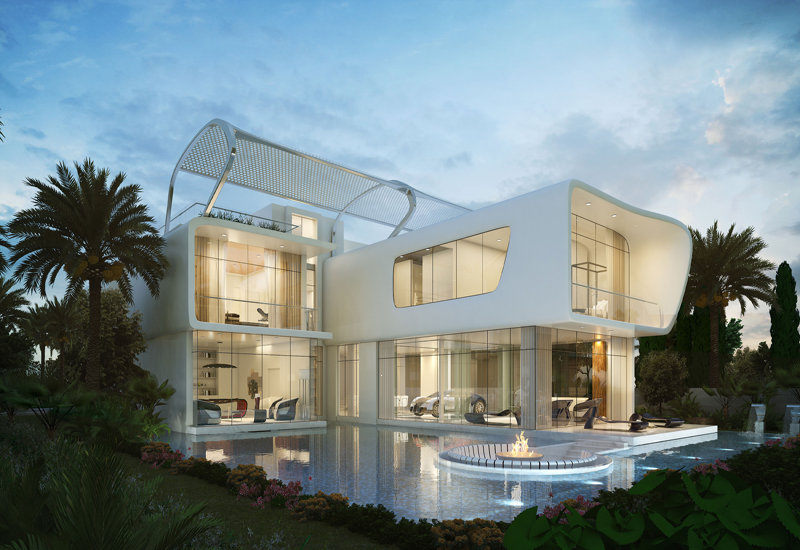 Damac's Bugatti styled villas at Cityscape Global 2015. Damac's Bugatti styled villas at Cityscape Global 2015.