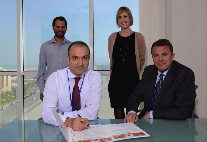 The contract was announced following a signing ceremony between Dr Amar Mahmood, CEO, Gems Co WLL, and Steve Mayes, director, CBRE Bahrain. The contract was announced following a signing ceremony between Dr Amar Mahmood, CEO, Gems Co WLL, and Steve Mayes, director, CBRE Bahrain.