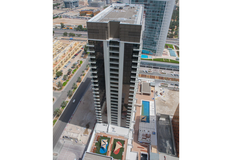 Abu Dhabi’s Capital House features balconies overlooking the surrounding Capital Centre district. Abu Dhabi’s Capital House features balconies overlooking the surrounding Capital Centre district.