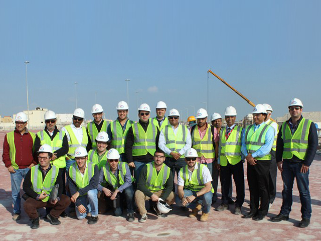 Students from Columbia University visiting an Ashghal project Students from Columbia University visiting an Ashghal project