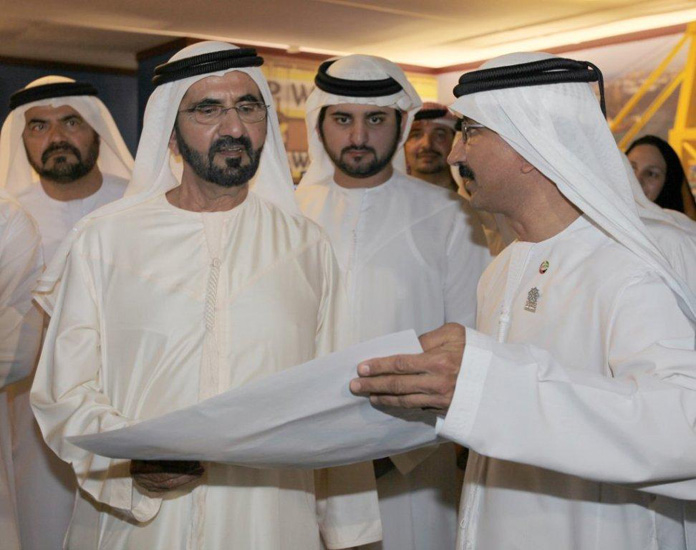 His Highness Sheikh Mohammed Bin Rashid Al Maktoum, Vice President and Prime Minister of the UAE and Ruler of Dubai and Sheikh Hamdan bin Mohammed bin His Highness Sheikh Mohammed Bin Rashid Al Maktoum, Vice President and Prime Minister of the UAE and Ruler of Dubai and Sheikh Hamdan bin Mohammed bin