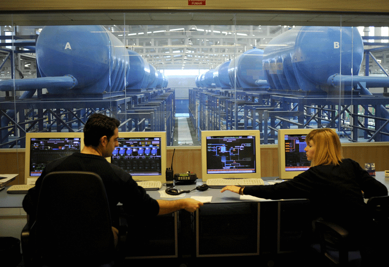 An operational desalination plant An operational desalination plant