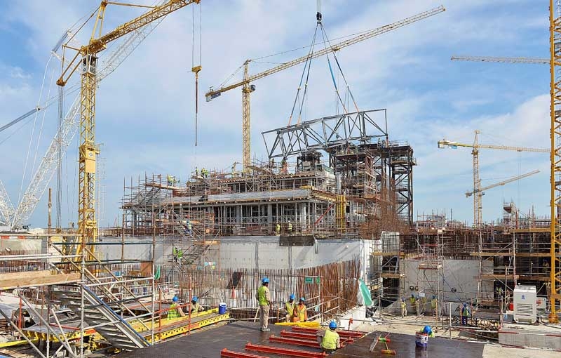The first segment of The Louvre Abu Dhabi's dome The first segment of The Louvre Abu Dhabi's dome