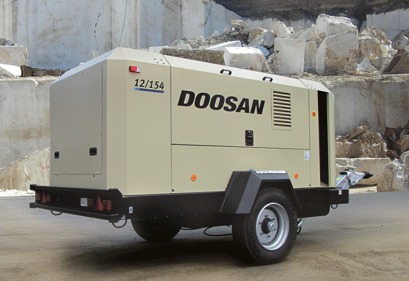The Doosan 12/154 portable compressor is powered by a Stage IV-compliant Cummins QSB6.7, six-cylinder engine, and will replace the 12/150 model. The Doosan 12/154 portable compressor is powered by a Stage IV-compliant Cummins QSB6.7, six-cylinder engine, and will replace the 12/150 model.