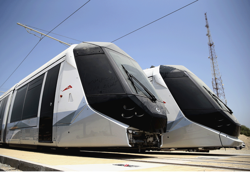 Dubai's Al Sufouh Tram opened in November 2014. Dubai's Al Sufouh Tram opened in November 2014.