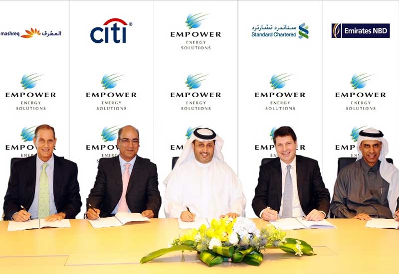 Empower CEO Ahmed Bin Shafar (centre) with representatives from Mashreq, Citi Bank, Standard Chartered and Emirates NBD Empower CEO Ahmed Bin Shafar (centre) with representatives from Mashreq, Citi Bank, Standard Chartered and Emirates NBD