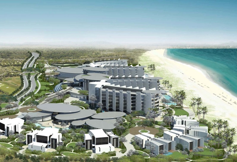 The resort ks currently under construction. The resort ks currently under construction.