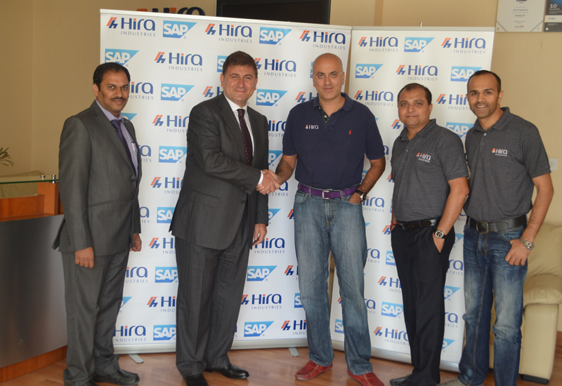 L-R: iMed's Vipperla Sreenivasa; SAP UAE's Tayfun Topkoc; and Hira Industries' Girish Hiranandani, Prakash Sarvaiya, and Vijay Sharma. L-R: iMed's Vipperla Sreenivasa; SAP UAE's Tayfun Topkoc; and Hira Industries' Girish Hiranandani, Prakash Sarvaiya, and Vijay Sharma.