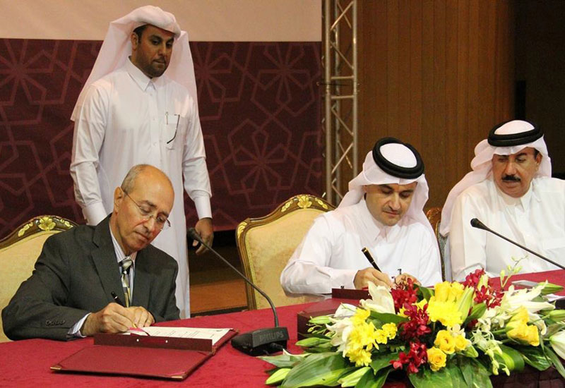 Hyder?s Maher Chatila at the official signing ceremony for Ashghal?s Expressway Projects contracts Hyder?s Maher Chatila at the official signing ceremony for Ashghal?s Expressway Projects contracts