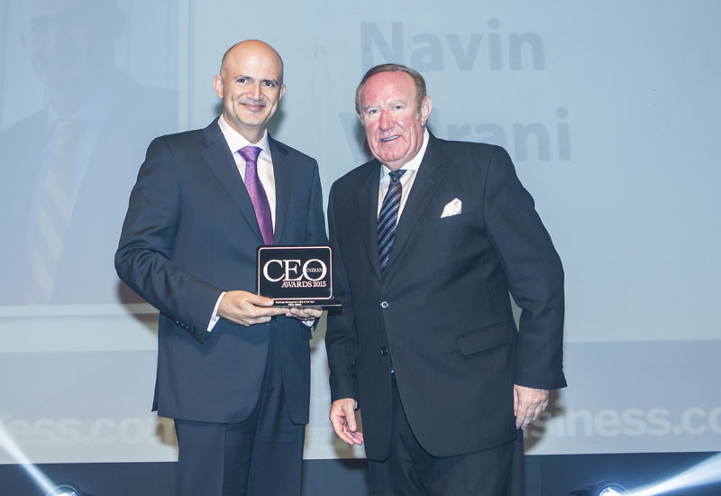 Navin Valrani, CEO of Al Shirawi FM, receiving the award for FM CEO of the Year 2015 Navin Valrani, CEO of Al Shirawi FM, receiving the award for FM CEO of the Year 2015