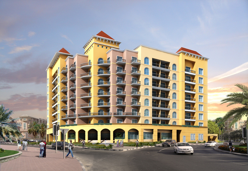 The development features one-, two- and three bedroom flats, a roof top pool, gymnasium and sauna The development features one-, two- and three bedroom flats, a roof top pool, gymnasium and sauna