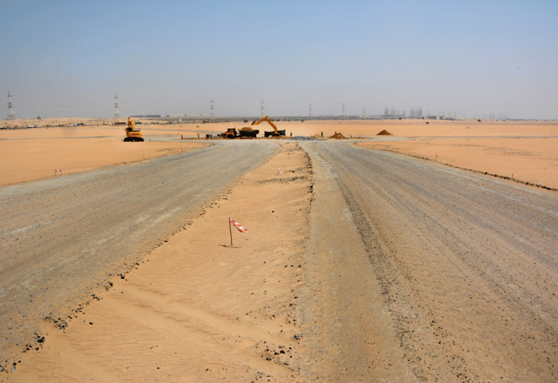 Tilal City roadworks Tilal City roadworks