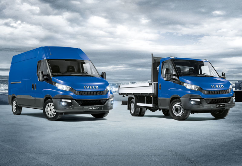 The New Daily in both its panel van and chassis cab iterations. The New Daily in both its panel van and chassis cab iterations.