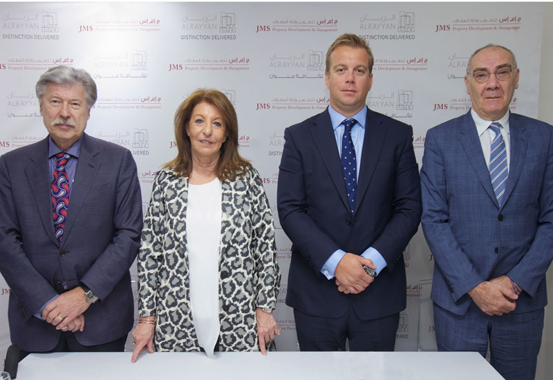 L-R: Terna Construction chairman Dimitrios Antonakos, JMS CEO Randa Kamal, Cluttons ME CEO Steve Morgan and B&H ME senior principal Tonu Altosaar L-R: Terna Construction chairman Dimitrios Antonakos, JMS CEO Randa Kamal, Cluttons ME CEO Steve Morgan and B&H ME senior principal Tonu Altosaar