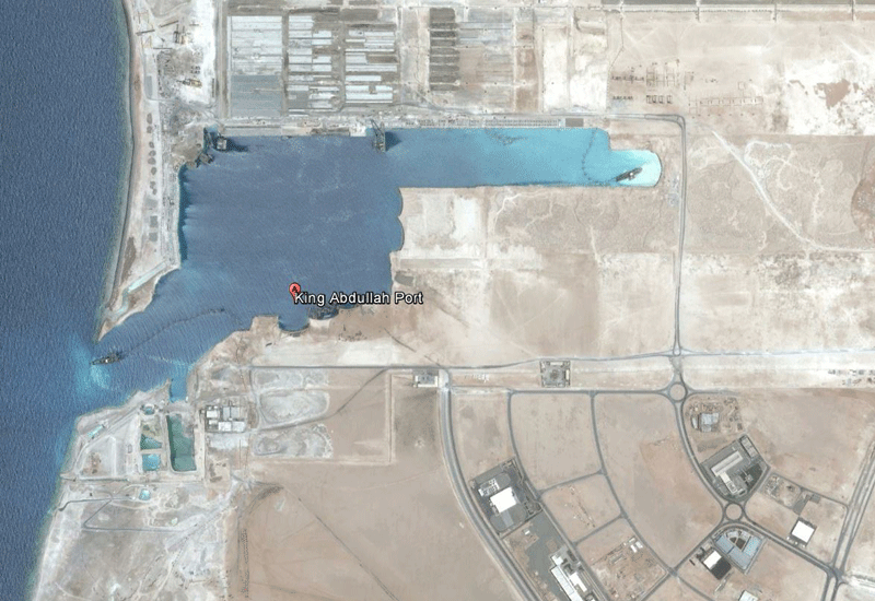 A satellite image of the King Abdullah Port. Image: Google A satellite image of the King Abdullah Port. Image: Google