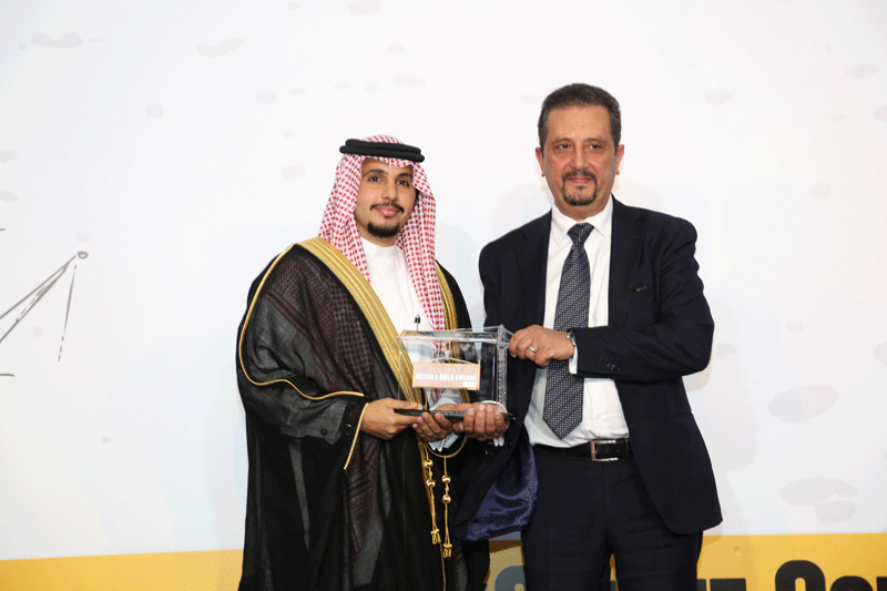 Khaled Jame, country manager for Saudi Arabia received the Consultancy of the Year award from Sultan Batterjee, CEO of IHCC. Khaled Jame, country manager for Saudi Arabia received the Consultancy of the Year award from Sultan Batterjee, CEO of IHCC.
