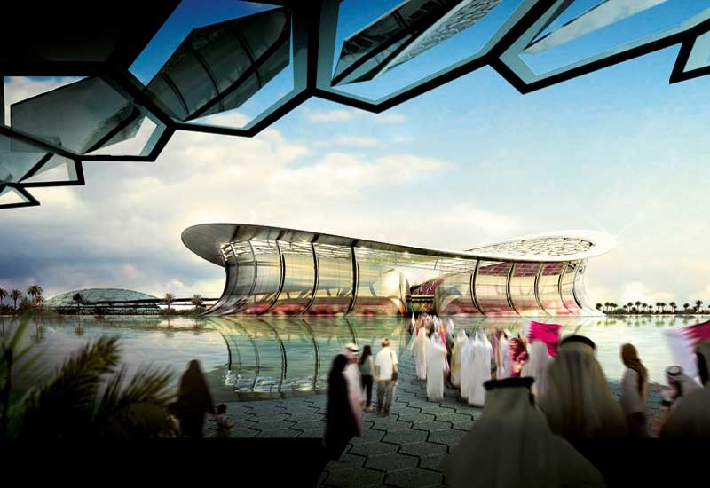 Lusail iconic stadium image from Qatar's 2022 World Cup bid documents. Lusail iconic stadium image from Qatar's 2022 World Cup bid documents.