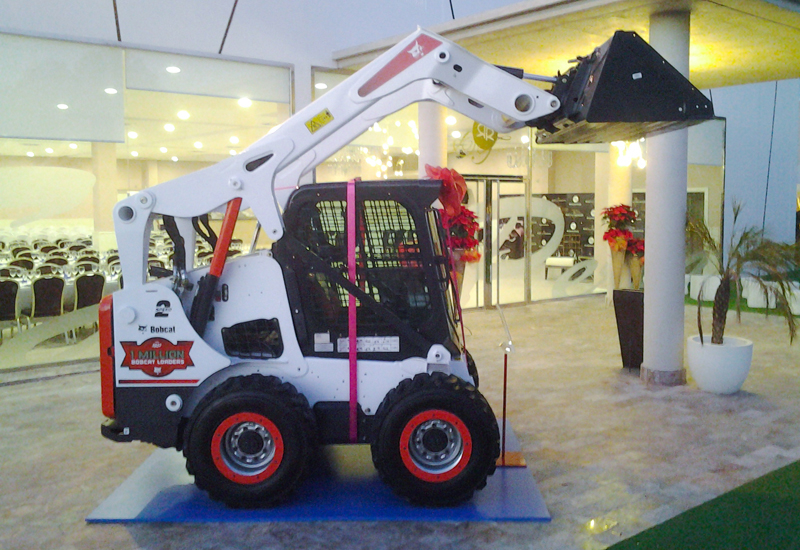 The milestone Bobcat unit was purchased by José Vigueras for his son’s birthday. The milestone Bobcat unit was purchased by José Vigueras for his son’s birthday.