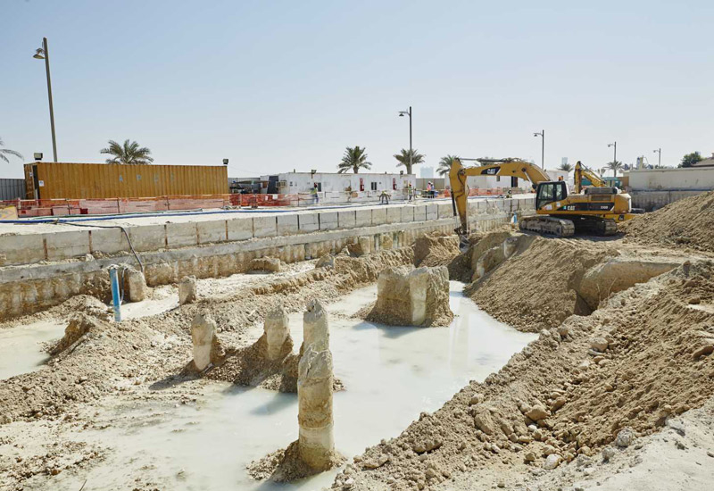 Excavation work is underway at the project site. Excavation work is underway at the project site.