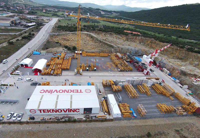 Teknovinç’s latest storage yard is 15,000 square metres, and has the capacity to house 40 tower cranes at any one time. Teknovinç’s latest storage yard is 15,000 square metres, and has the capacity to house 40 tower cranes at any one time.