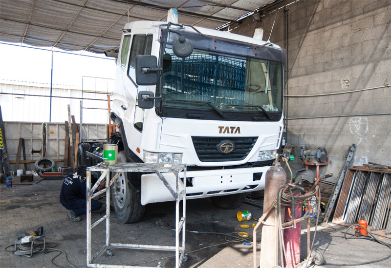 Having been impressed with the quality of Tata Novus trucks (above) purchased since 2007, Surendra and his colleagues decided to order new Prima model Having been impressed with the quality of Tata Novus trucks (above) purchased since 2007, Surendra and his colleagues decided to order new Prima model