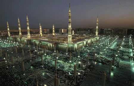 The city of Madinah receives millions of pilgrims each year visiting the prophet's mosque The city of Madinah receives millions of pilgrims each year visiting the prophet's mosque