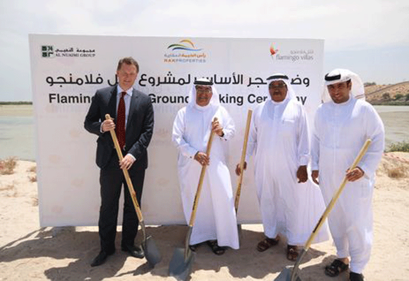 RAK Properties broke ground on Flamingo Villas in 2014. RAK Properties broke ground on Flamingo Villas in 2014.