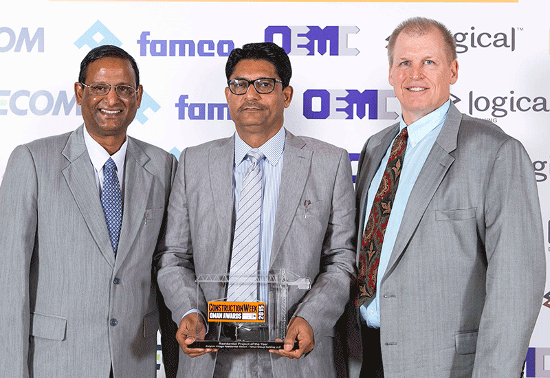 Tajamal Mirza, senior general manager, Yahya Construction (centre), and Ken Mueller, chief business development office, Yahya Group Holding (right). Tajamal Mirza, senior general manager, Yahya Construction (centre), and Ken Mueller, chief business development office, Yahya Group Holding (right).