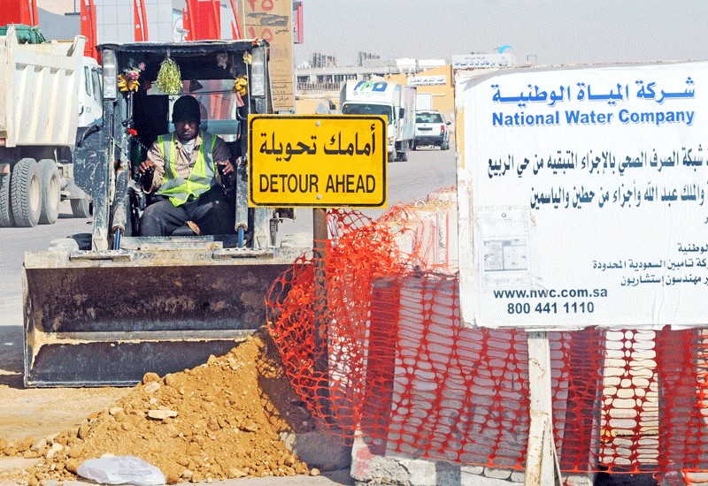 Saudi roads get a pounding from both the weather and heavy equipment. Image: Getty. Saudi roads get a pounding from both the weather and heavy equipment. Image: Getty.