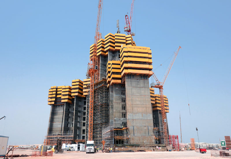 Schwing Stetter's pump units and operations at the base of the Kingdom Tower, as of September 2015. Schwing Stetter's pump units and operations at the base of the Kingdom Tower, as of September 2015.