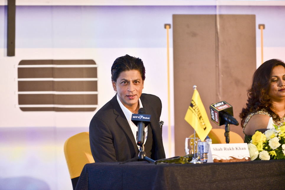 Bravo for Bollywood: Shah Rukh Khan (right) is one of many celebrities to lend his name to a Dubai property development. Bravo for Bollywood: Shah Rukh Khan (right) is one of many celebrities to lend his name to a Dubai property development.