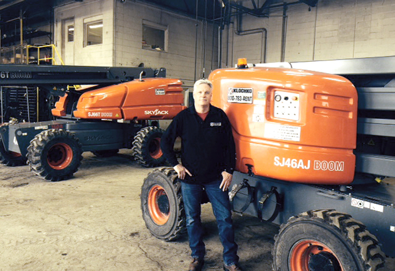 Klochko Equipment Rental's Tom Klochko has been impressed by the commonality that exists across the Skyjack range. Klochko Equipment Rental's Tom Klochko has been impressed by the commonality that exists across the Skyjack range.