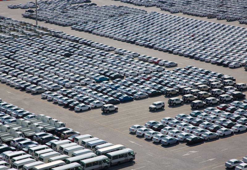 Car storage area at Sohar Freezone Car storage area at Sohar Freezone