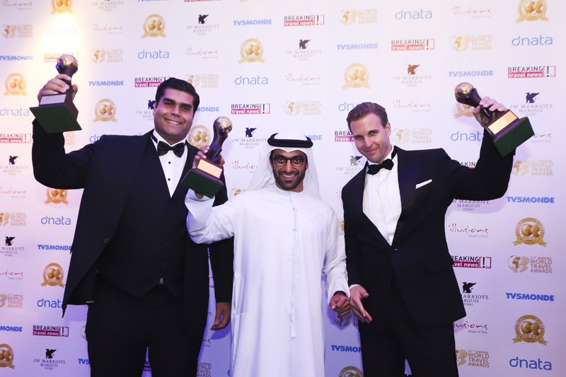 Nehme Darwiche, Chief Executive Officer of Eastern Mangroves Promenade Suites by Jannah; Mohamed Al Awadhi, TDIC; and Patrick Both, General Manager of Nehme Darwiche, Chief Executive Officer of Eastern Mangroves Promenade Suites by Jannah; Mohamed Al Awadhi, TDIC; and Patrick Both, General Manager of