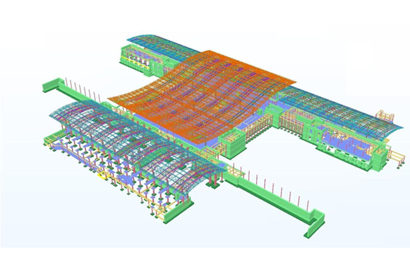 Tekla BIM 3D model of Salalah Airport (passenger terminal building) Tekla BIM 3D model of Salalah Airport (passenger terminal building)