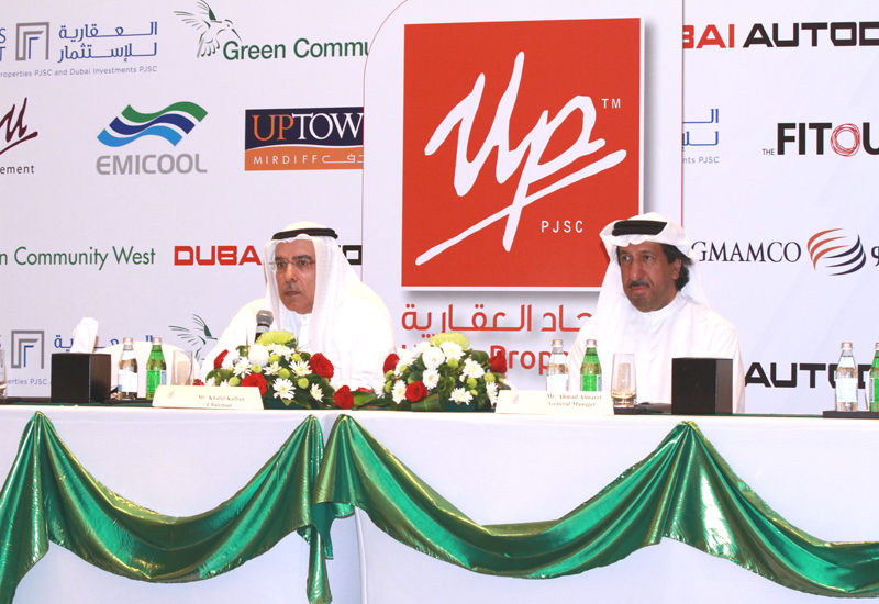 Khalid Bin Kalban, chairman and Ahmad Al Marri, GM of Union Properties Khalid Bin Kalban, chairman and Ahmad Al Marri, GM of Union Properties