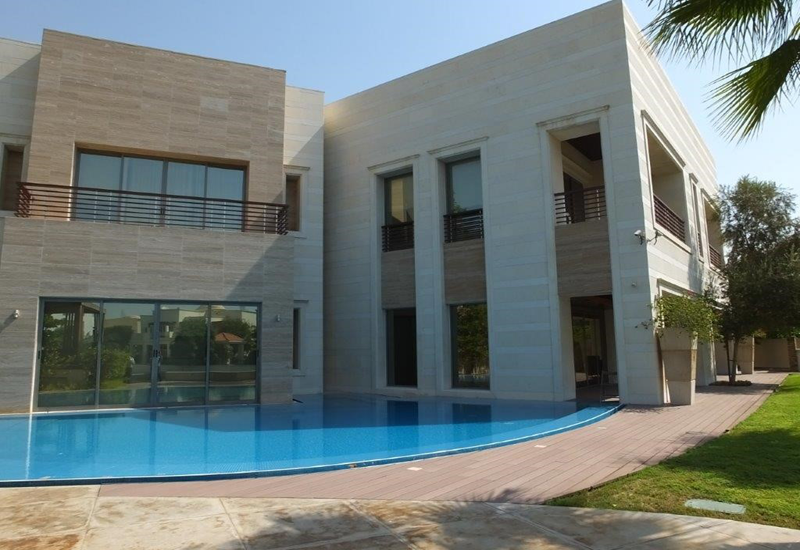 The gated community is very private. The gated community is very private.