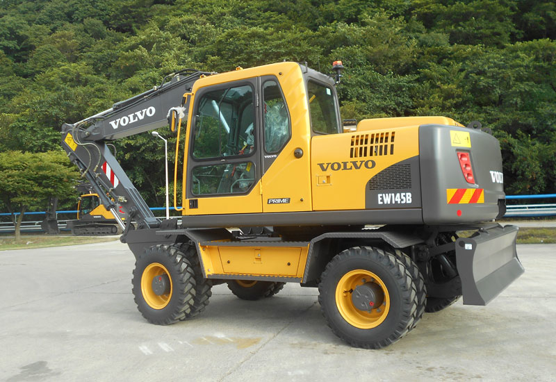 The Volvo EW145B Prime wheeled excavator is now available in the Middle East and Africa (MEA) region. The Volvo EW145B Prime wheeled excavator is now available in the Middle East and Africa (MEA) region.