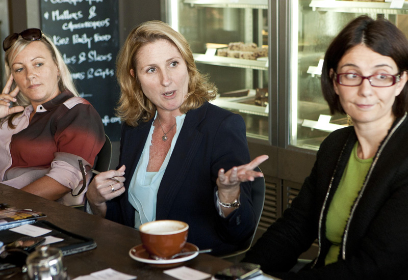 The female point of view: Joanna Saward (centre) at a WiFM forum meeting. The female point of view: Joanna Saward (centre) at a WiFM forum meeting.