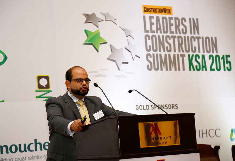 Haroon Niazi, vice president and country manager, Hill International Saudi Arabia, speaking at the Leaders in Construction Summit KSA 2015 in Riyadh. Haroon Niazi, vice president and country manager, Hill International Saudi Arabia, speaking at the Leaders in Construction Summit KSA 2015 in Riyadh.