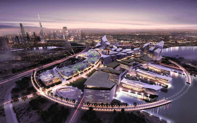 CGI of the new Dubai Design District CGI of the new Dubai Design District