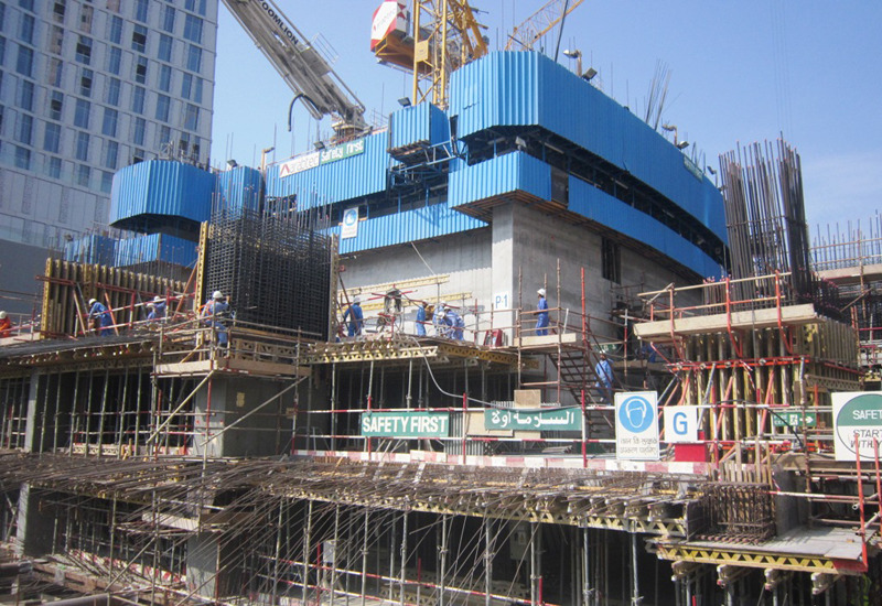 The $138.3m Damac Heights project is being built beside the twisted Cayan Tower in Dubai Marina. The $138.3m Damac Heights project is being built beside the twisted Cayan Tower in Dubai Marina.