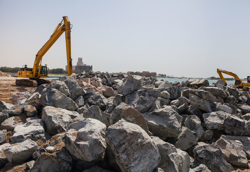 Construction on Falcon Island began in March this year. Construction on Falcon Island began in March this year.