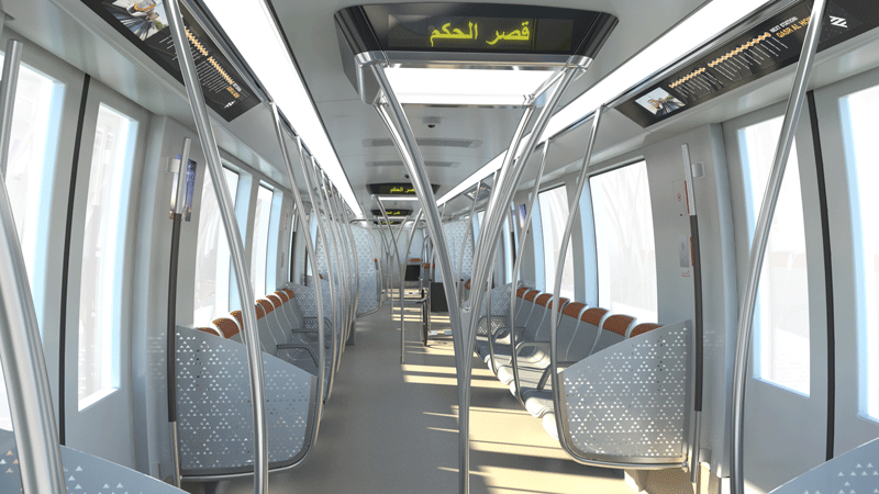 Interior of the INNOVIA Metro 300. Interior of the INNOVIA Metro 300.
